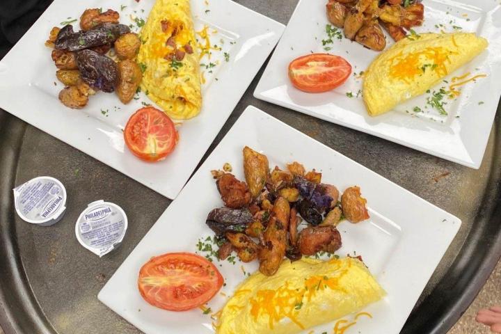 a bunch of food on a plate