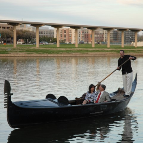 couple having a discussion on gondola