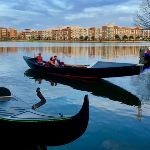 a row boat on a body of water