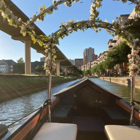 a bridge over a body of water