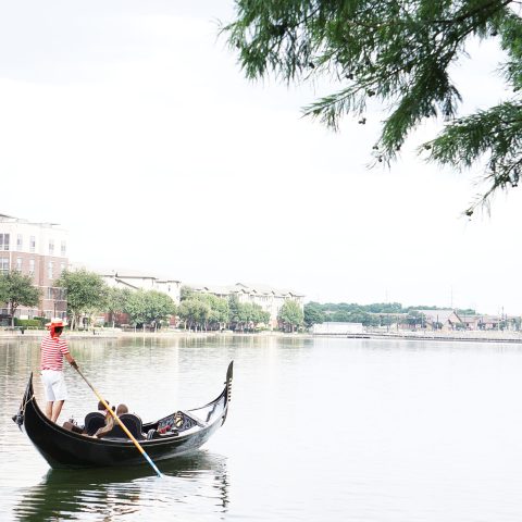 a small boat in a body of water