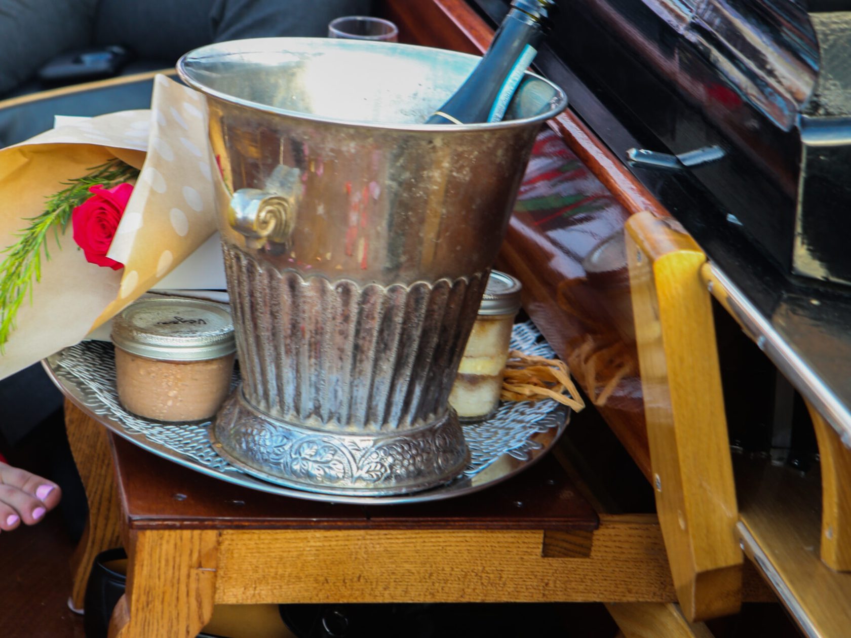 a person sitting at a table with a cup of coffee