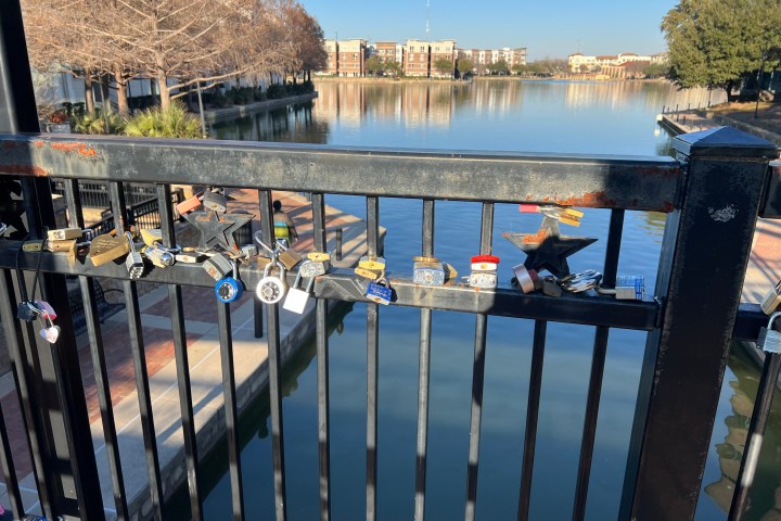 a group of people on a dock next to a body of water